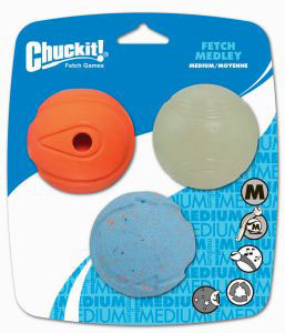 Chuckit Fetch Ball 3 Pack Medley Chuckit Fetch Ball 3 Pack Medley