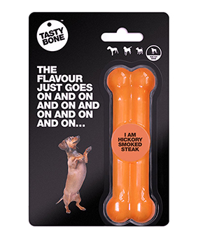 PETS CHOICE TOY/PUPPY TASTYBONE HICKORY SMOKED STEAK