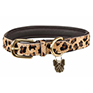 Digby & Fox Cow Hair Dog Collar - Leopard