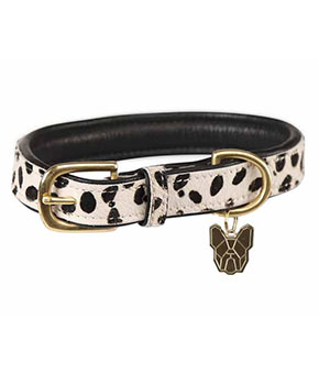 Digby & Fox Cow Hair Dog Collar - Spot Digby & Fox Cow Hair Dog Collar - Spot