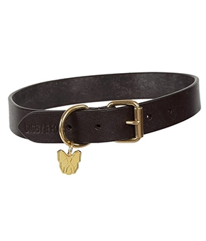 Digby & Fox Flat Leather Dog Collar - Brown
