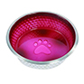 Weatherbeeta Non-Slip Steel Shade Dog Bowl - Magenta