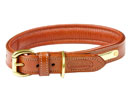 Weatherbeeta Padded Leather Dog Collar Tan