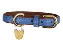 Digby & Fox Padded Leatehr Dog Collar Royal