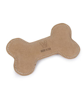 Digby & Fox Leather Bone Dog Toy
