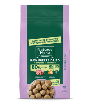 Natures Menu Freeze Dried Nuggets 625g Turkey